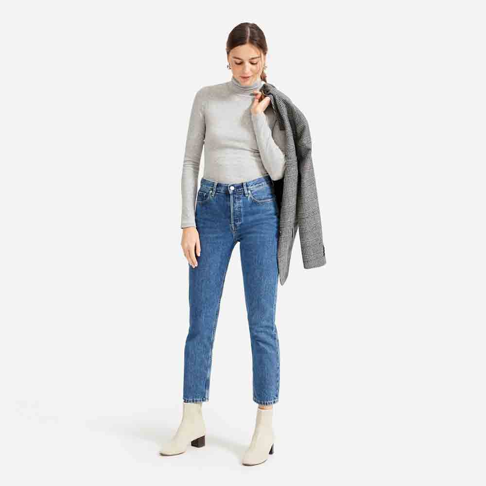 Basic Micro Rib Turtleneck - Görsel 2
